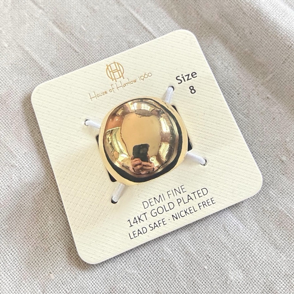 House of Harlow 1960 Gold Plated Ring